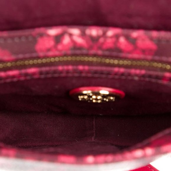 TORY BURCH Robinson Carmine Floral Printed Adjustable Chain Mini Crossbo… - Picture 3 of 12